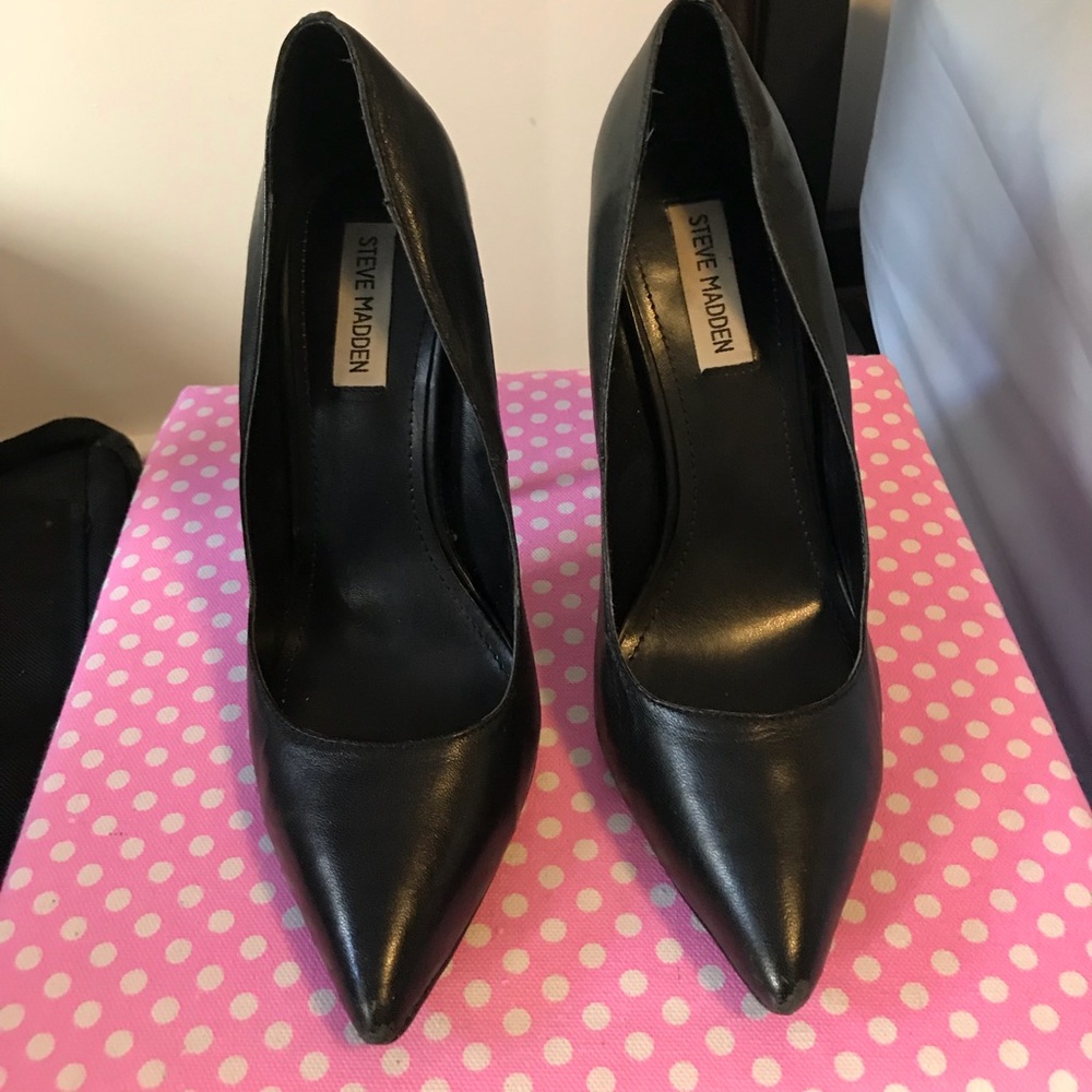 Sexy black stiletto heels